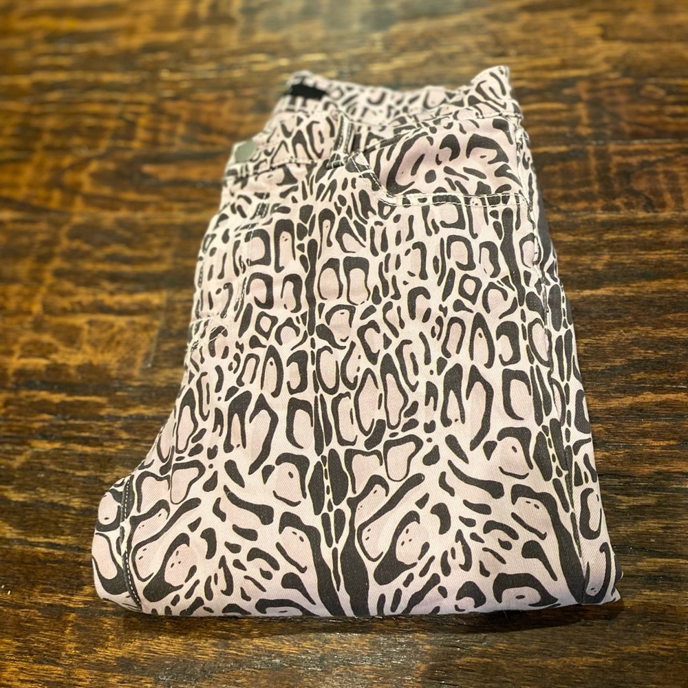 JBRAND leopard print skinny jeans